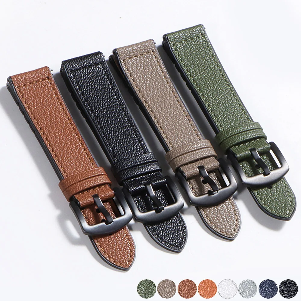 Premium Silikon Uhrenarmband Schnellverschluss Gummi Uhrenarmband Wasserdichtes Leder 20mm 22mm Uhrenarmband Ersatzarmband