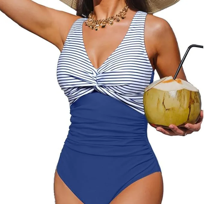 One-piece Bikini Sexy Leopard Print Stitching Thin Waist Swimsuit  Swimwear Women Купальник Женский Bathing Suit Women Bikinis