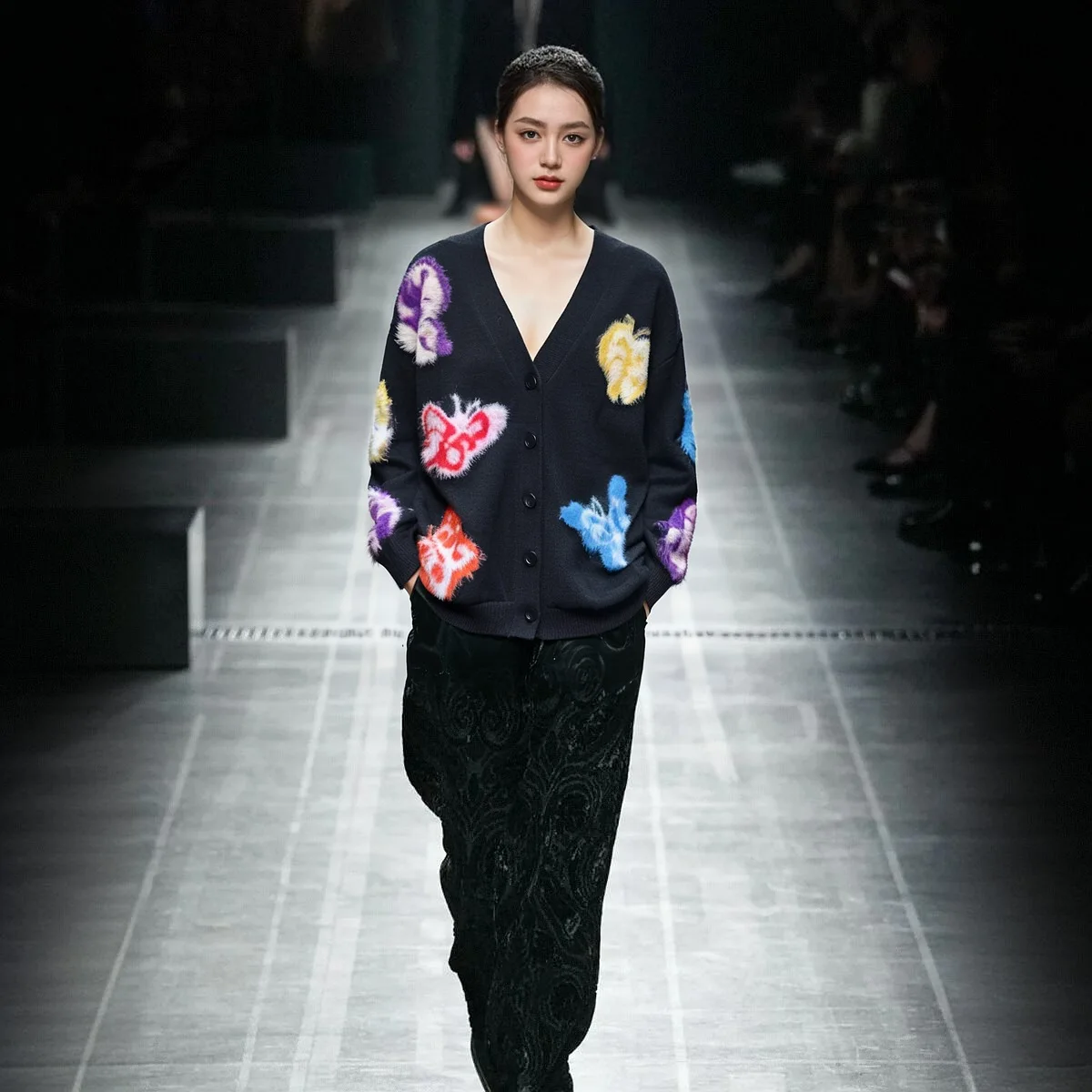 

Sweaters A Loose Mohair Knitted Cardigan With Butterfly Embroidery For Women In The Autumn Of 2025