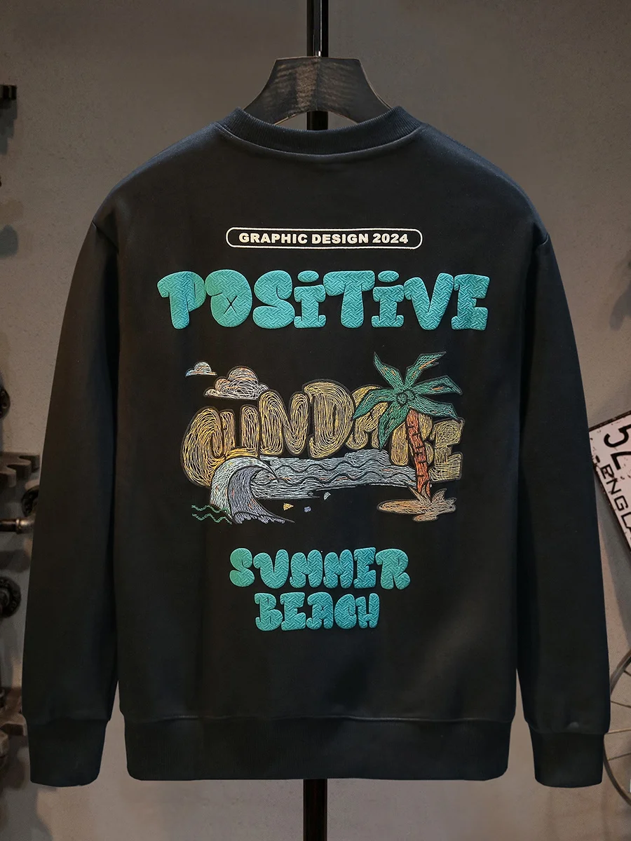 

Молодежный модный брендовый свитшот с 3D-принтом для мужчин, студентов, спортивный, повседневный, с круглым вырезом, с длинными рукавами, парный, в американском стиле, топ