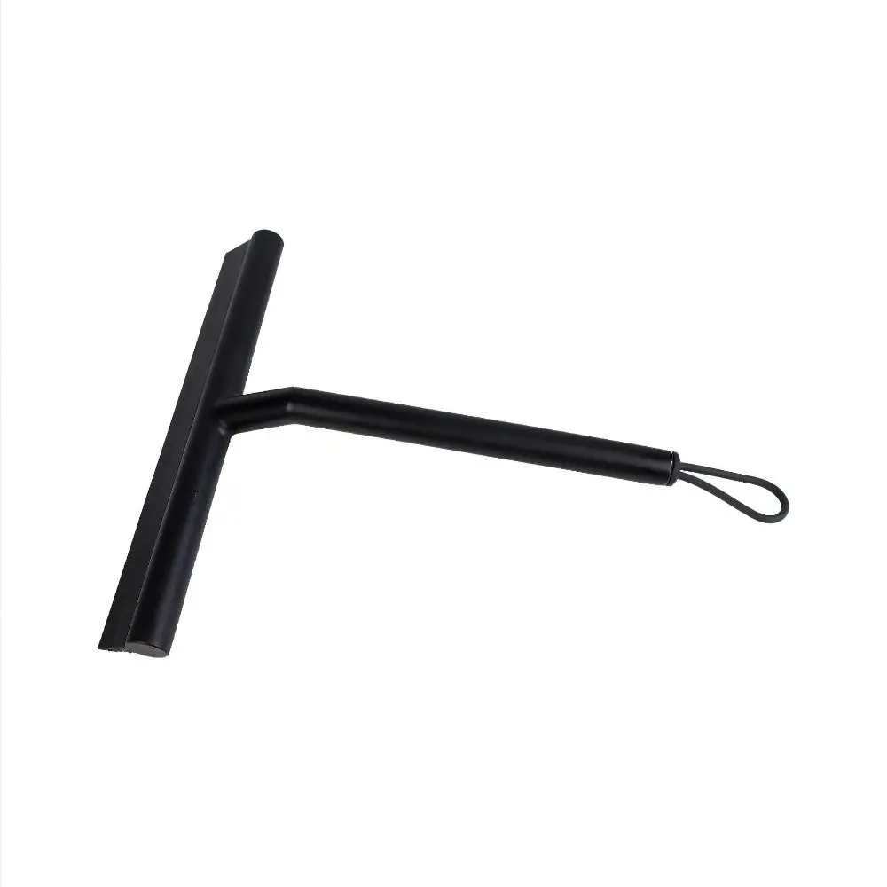 Widely Used Silicone Shower Squeegee Scraper Plastic Cleaning Glass Clean Scraper White Black Washing Wiper Household