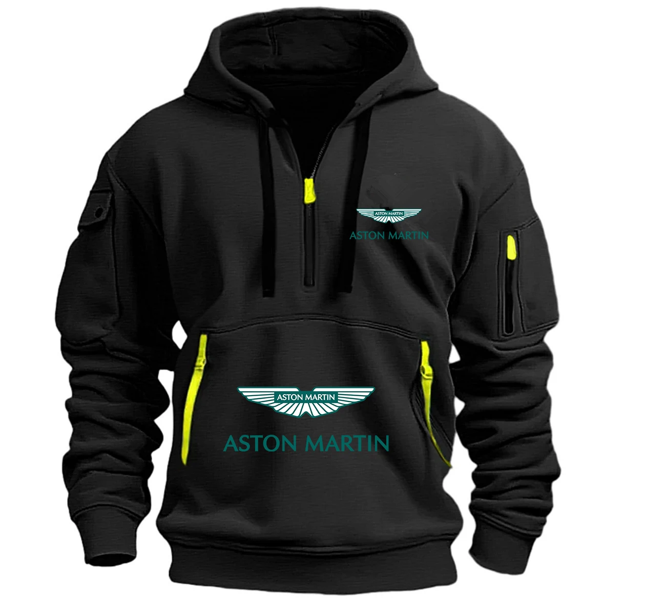 

Худи унисекс Aston Martin 2026 с принтом, на молнии до середины груди, осенне-зимнее, повседневное, спортивное, в уличном стиле