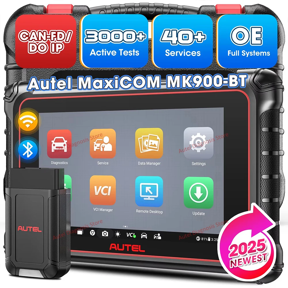 Autel MaxiCOM MK900-BT двунаправленные диагностические инструменты MK900BT OBD2 сканер считыватель кодов CAN FD/DoIP обновлен MK808K-BT MK808BT Autel MaxiCOM MK900-BT двунаправленные диагностические инструменты MK900BT OBD2 сканер считыватель кодов CAN FD/DoIP обновлен MK808K-BT MK808BT