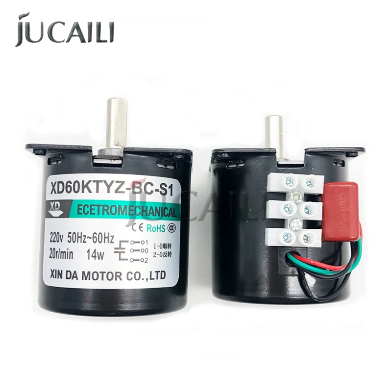 

Printer parts XD60KTYZ-BC-S1 take up system roller motor 220V for large format printer paper reel motor with 8mm Eccentric shaf