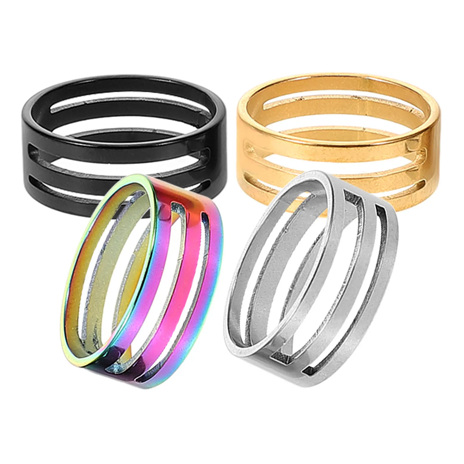 4Pcs Stainless Steel Jump Ring Opener Closer Tool for Jewelry Making Crafts Easy Quick Effortless Opening Closing Adjustable