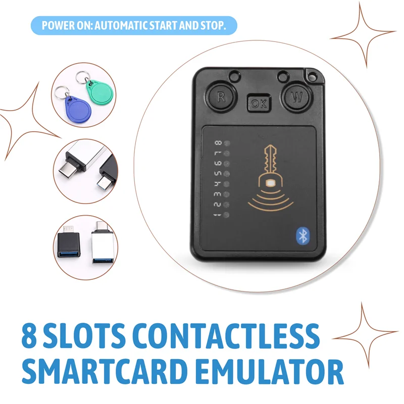 -A25M 13.56MHZ/125KHZ Emulador de cartão inteligente compatível com ferramenta NFC para emulador de sistema RFID