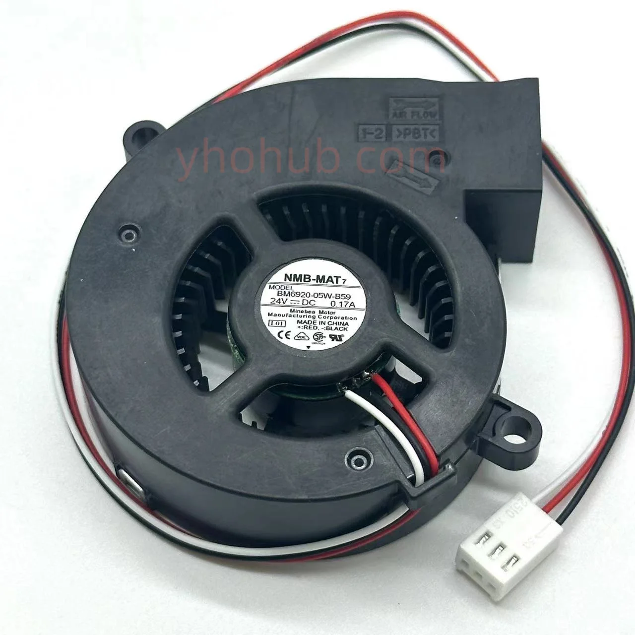 

NMB-MAT BM6920-05W-B59 DC 24V 0.17A 3-Wire Server Cooling Fan