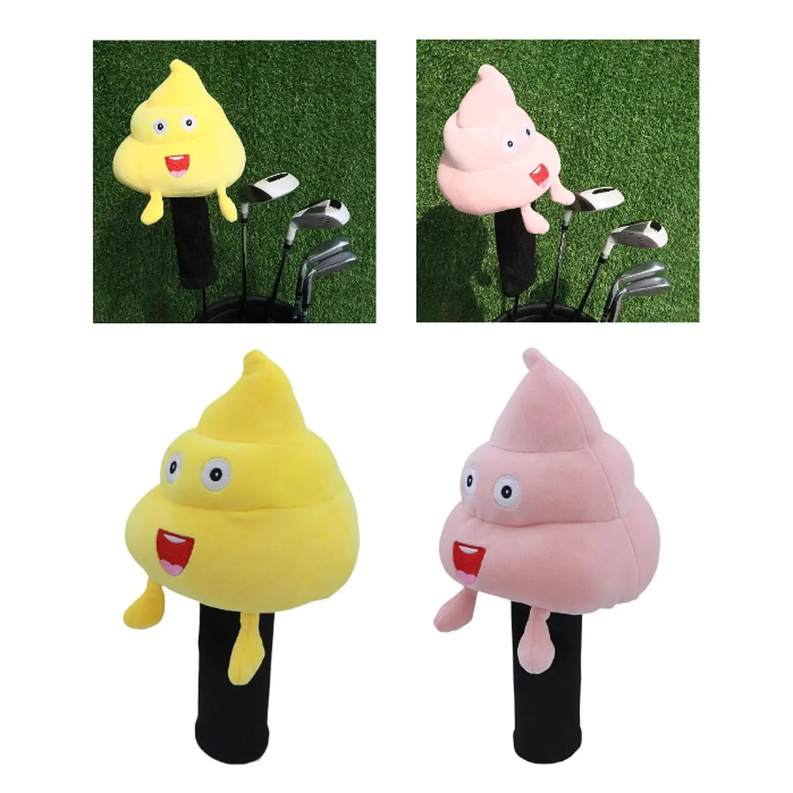 

Poop Plush Driver Head Cover Accessories Women Men Gift Golf Club Head Cover