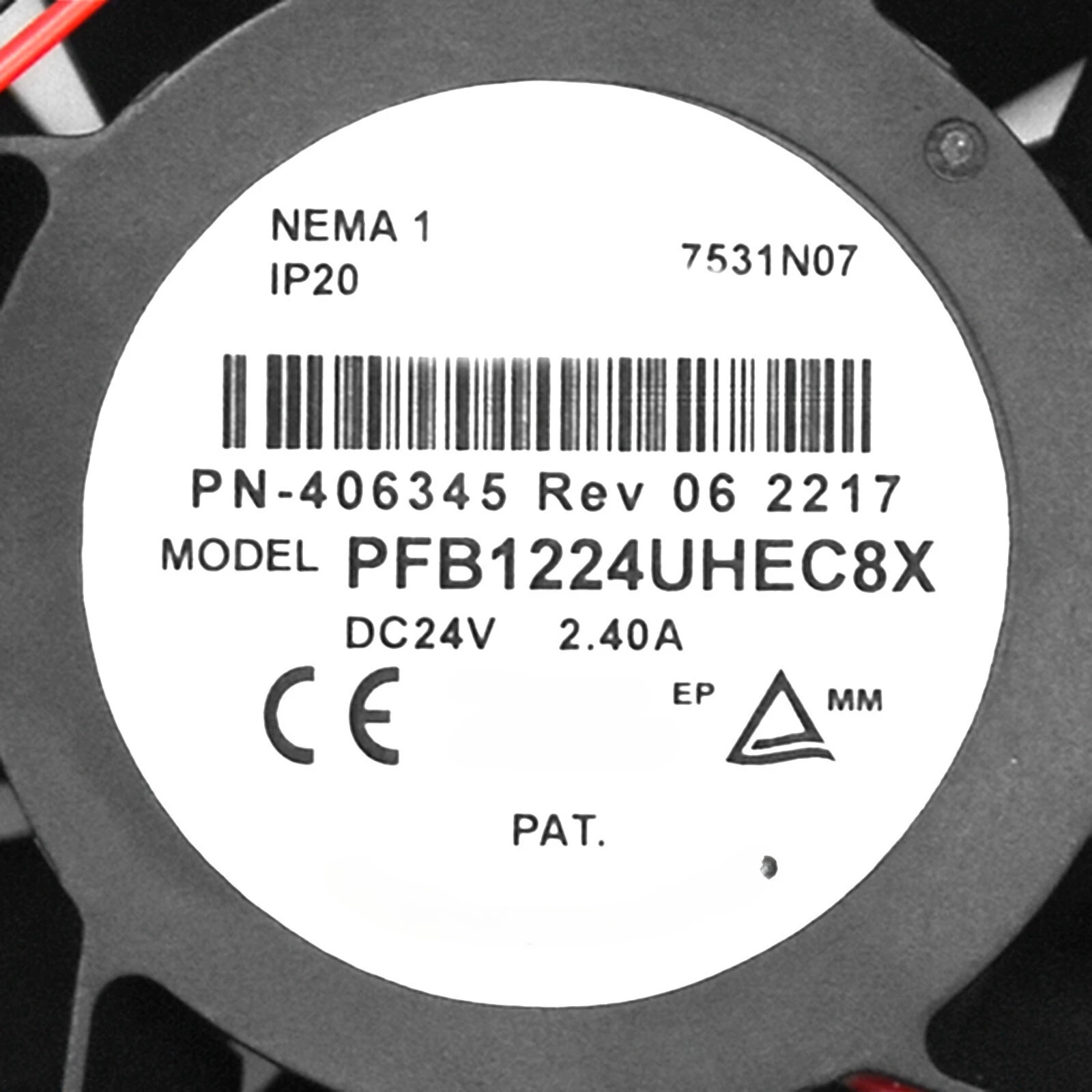 Suitable for PFB1224UHEC8X 12038 24V 2.40A high air volume inverter, cooling fan -