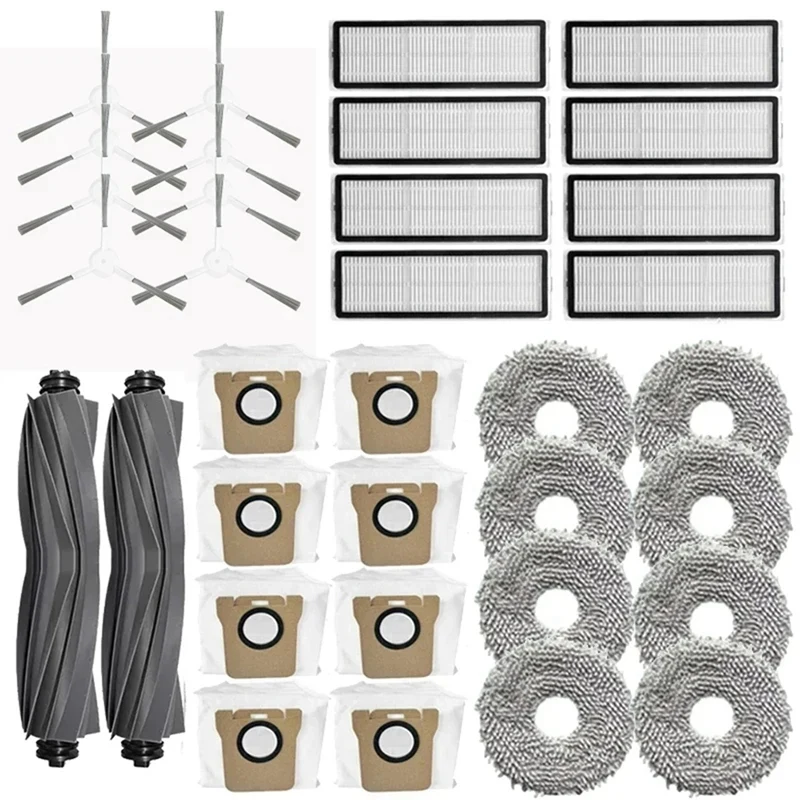 สําหรับ Dreame Bot L20 Ultra / X20 Pro / L30 Ultra อะไหล่ทดแทนหลักแปรงด้านข้าง Hepa Filter Mop ฝุ่นกระเป๋า