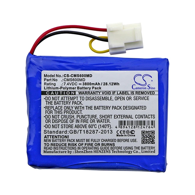 Cameron Sino 3800mAh Battery For CONTEC CMS6000 MONITOR 88889457