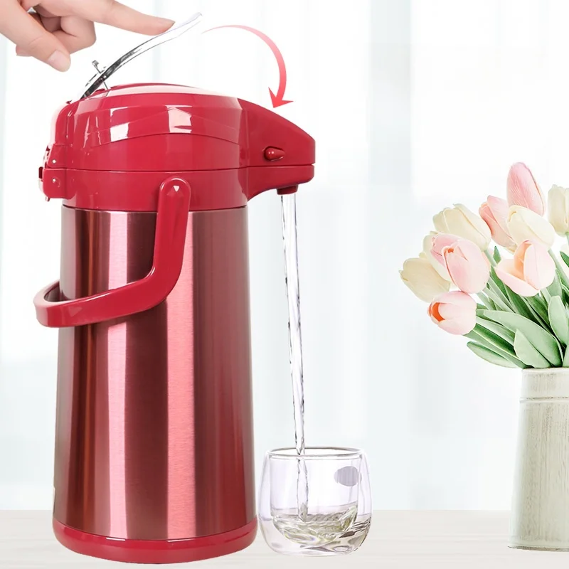 

Large Capaci Stainl Steel Insulated Water Bottle Prure Bottle Lever pe Thermal Pot Home Use Warm Water Pot
