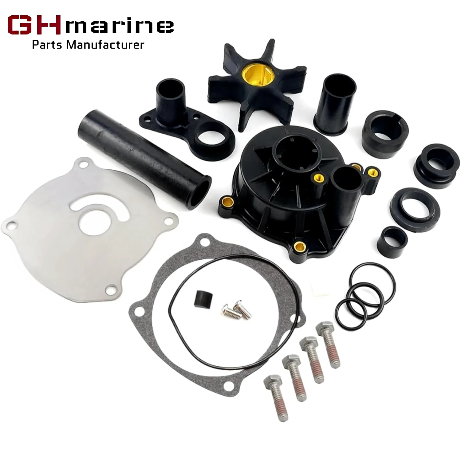 

75-250 HP V4 V6 V8 Water Pump Impeller Repair Service Kit Boat Motor Engine Replace for Johnson Evinrude 5001595 0390768 0392750