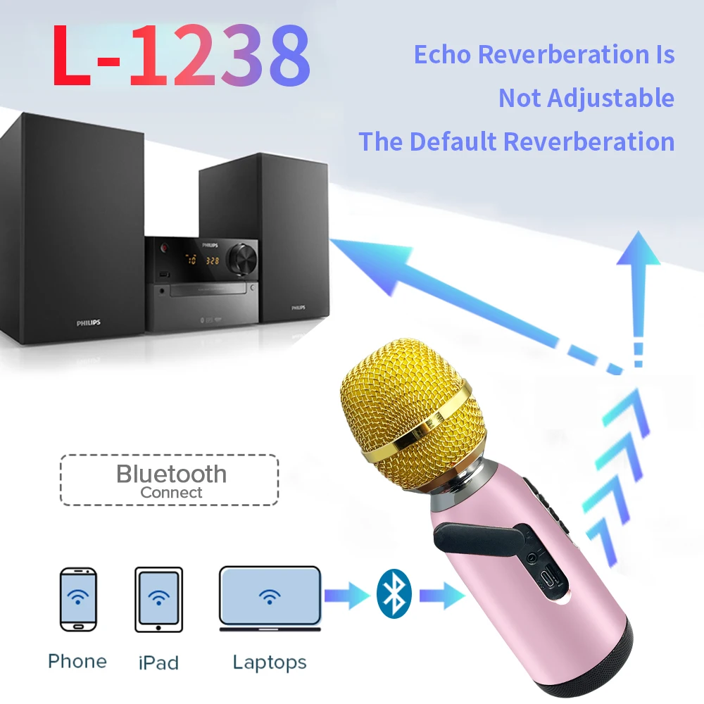 Lewinner L-1238 Karaoke Mikrofon Drahtlose Lautsprecher Bluetooth Mikrofon Für Party Im Freien Singen, Familie Versammlung, Gving Geschenke
