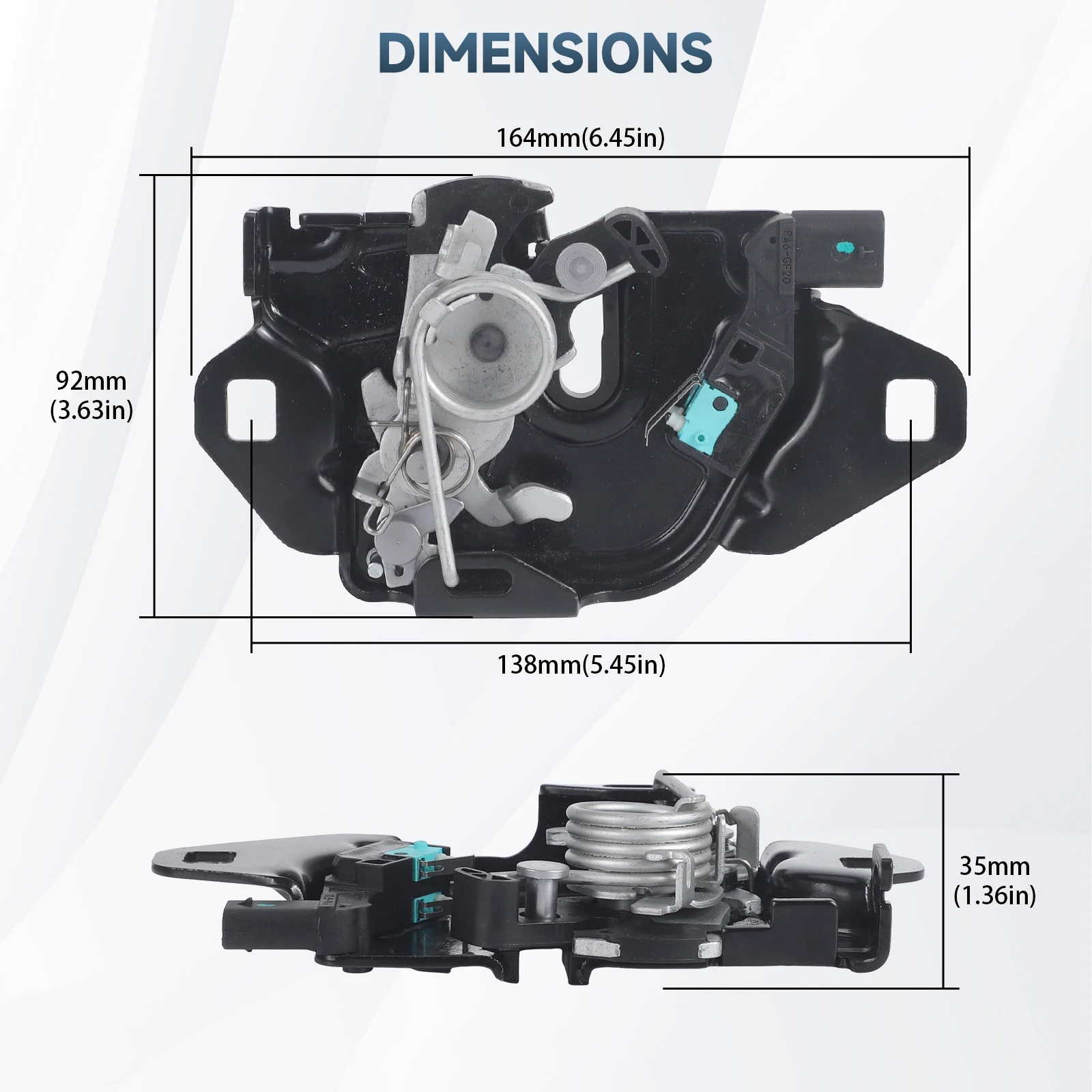 Für Tesla Model 3 Y 2021-2024 Verriegelungsaktuator OE 1500397-00-E Motorhauben-Entriegelungsmechanismus Auto-Zubehör – Detail 1