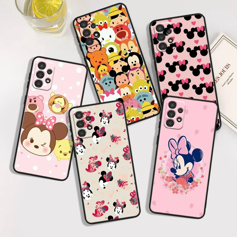 

Mouse Mickey Disney Minnie For Samsung A54 A53 A52S A34 A33 A73 A72 A32 A24 A23 A22 A14 A13 A03S 5G Black Phone Case Phone Case