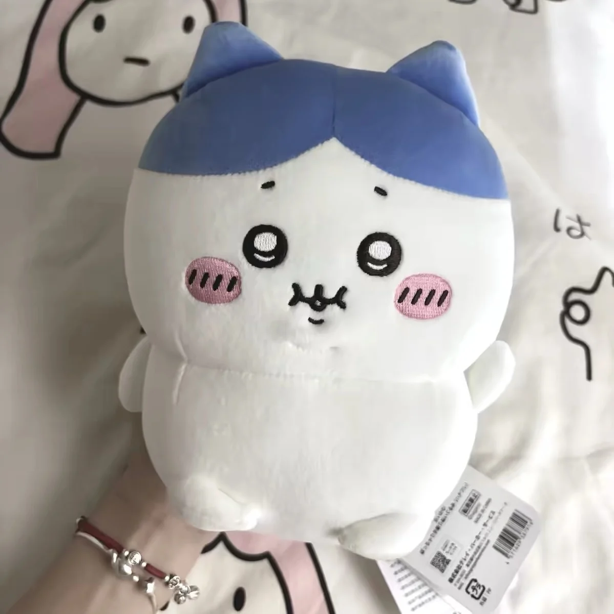 Genuine Chiikawa Hachiware Chubby Plush Toy Cute Cartoon Usagi Anime Peripheral Kawaii Girl's Birthday Gift Soft Chubby Rabbit