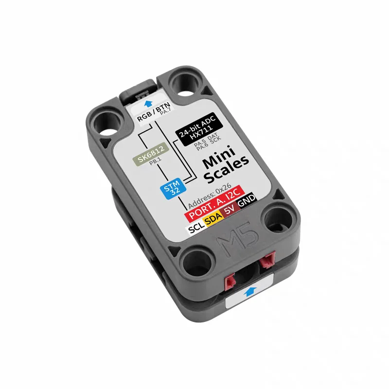 Official M5Stack Mini Scales Integrated Mini Weighing Unit STM32 HX711, 5kg Range