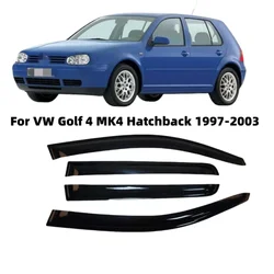 For VW Golf 4 MK4 Hatchback 1997-2003 Cars Accessories Window Visors Rain Guard Vent Wind Deflector Weathershield Moulding Trim