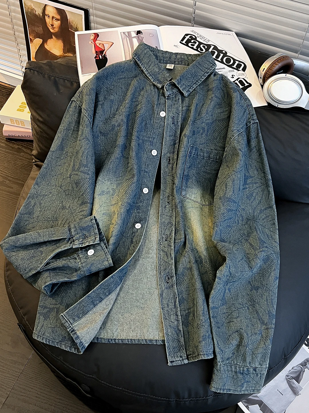 

Мужские джинсовые джинсы в стиле ретро в японском стиле, осенне-зимний модный брендовый джинсовый джинсовый джинсовый джинсовый джинс с узором k, длинные джинсы в американском стиле ретро Haome...