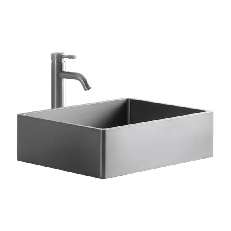 

Stainless steel table washbasin household Nordic style washbasin art
