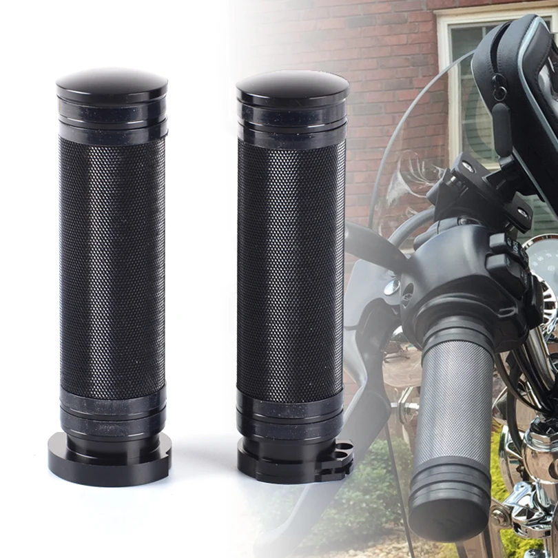 

Universal Motorcycle 1" Inch Hand Grips 25mm Handlebar Grips For Sportster Fatboy Dyna Softail VRod Cafer Chopper Bobber Custom