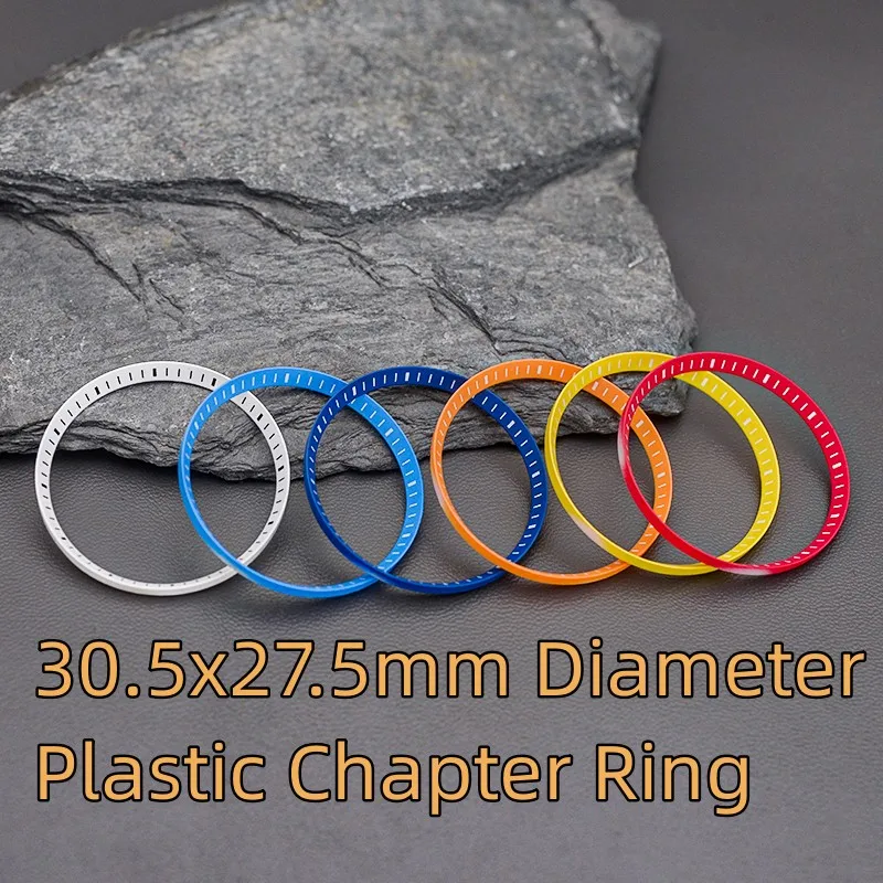 

30.5mm Plastic Chapter Ring SKX007 Watch Chapter Ring Fit SKX009 SRPD NH35 NH36 Movement Watch Case Dial Replacement Parts