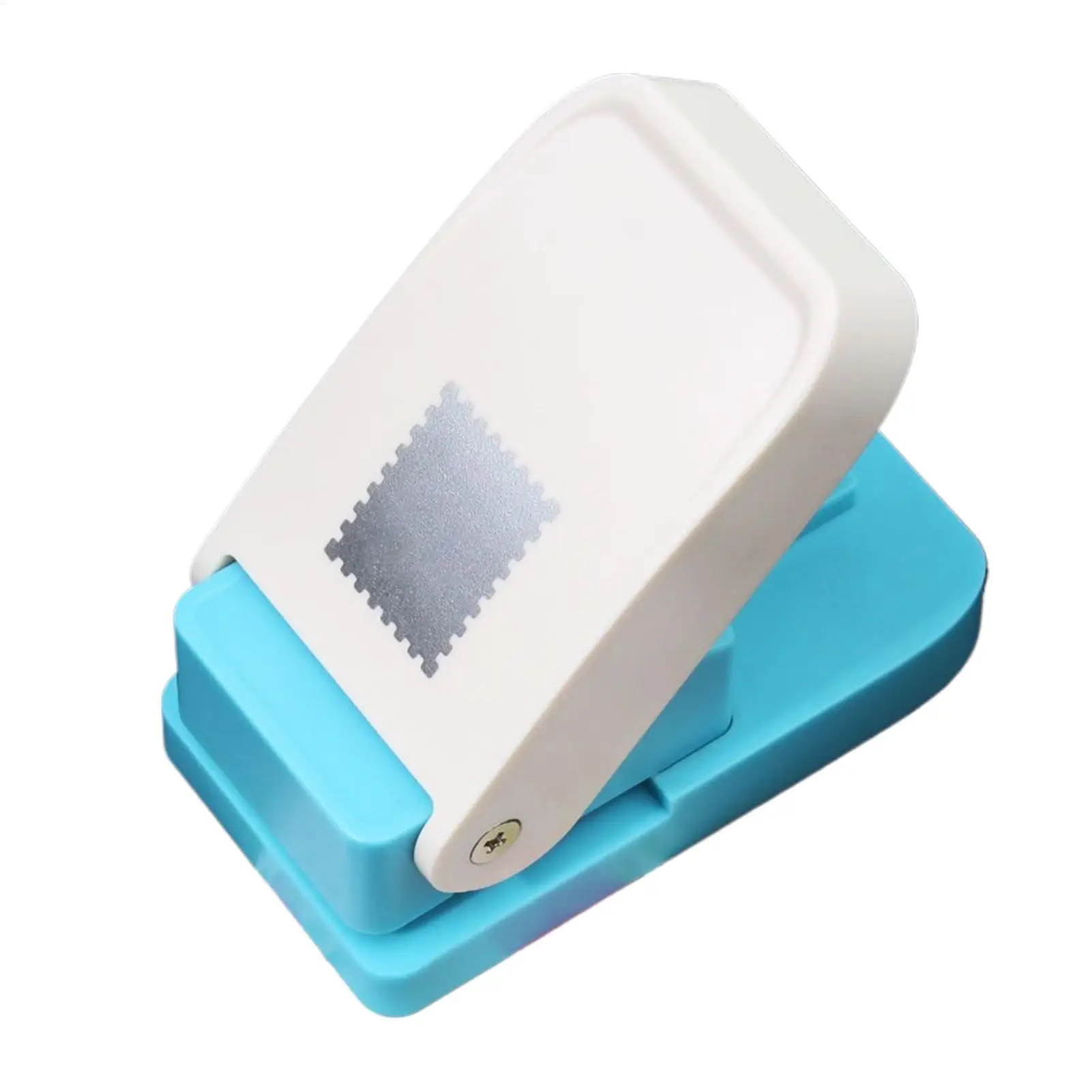 Square Hole Punch Multifunctional Ergonomic Heavy Duty Scrapbooking Square Stamp Puncher for Cardboard Scrapbook Postage