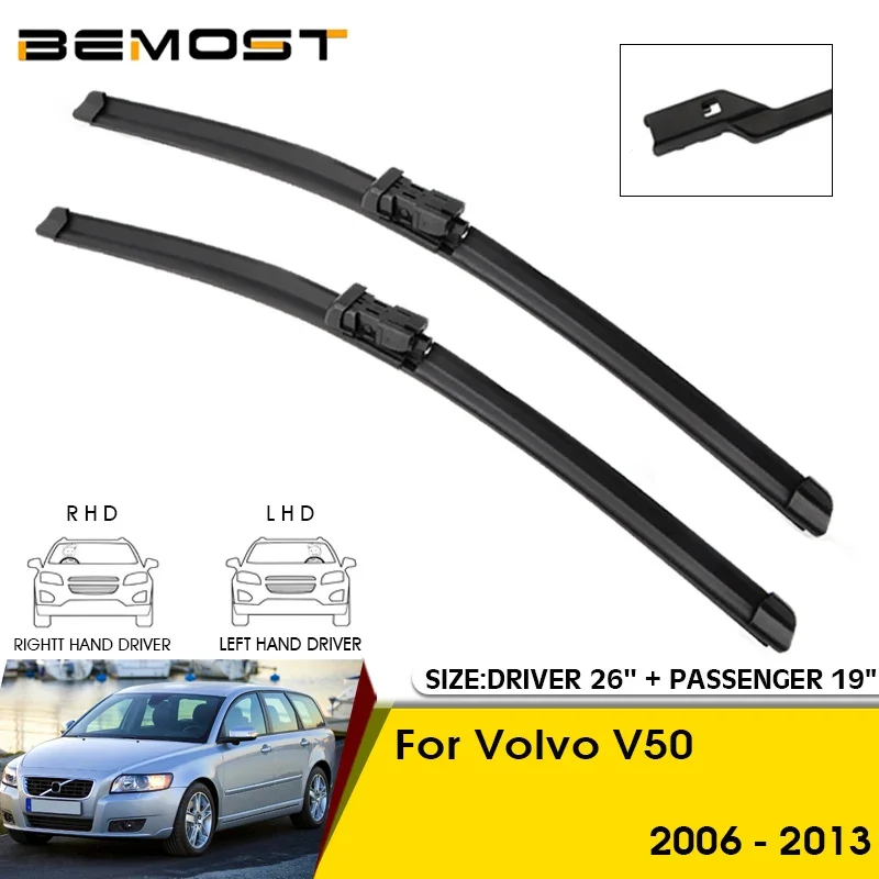 Car Wiper Blades For Volvo V50 2006-2013 Windshield Windscreen Front Window Blades 26