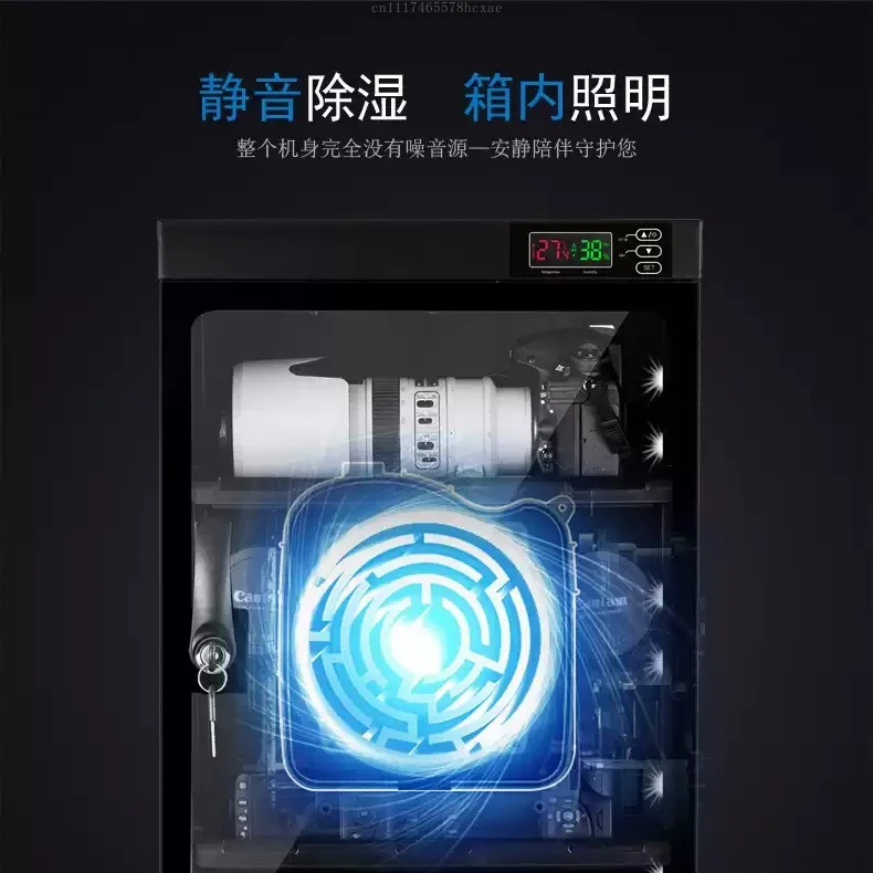 Electronic Drying Cabinet for Camera Equipment-moisture-proof Storage Box with Lens and Equipment Hygrometer
