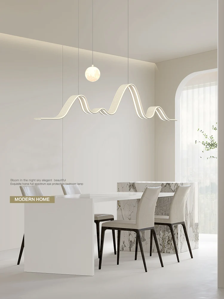 

Minimalist restaurant lamp Italian minimalist dining table lamp Chandelier modern strip lamp