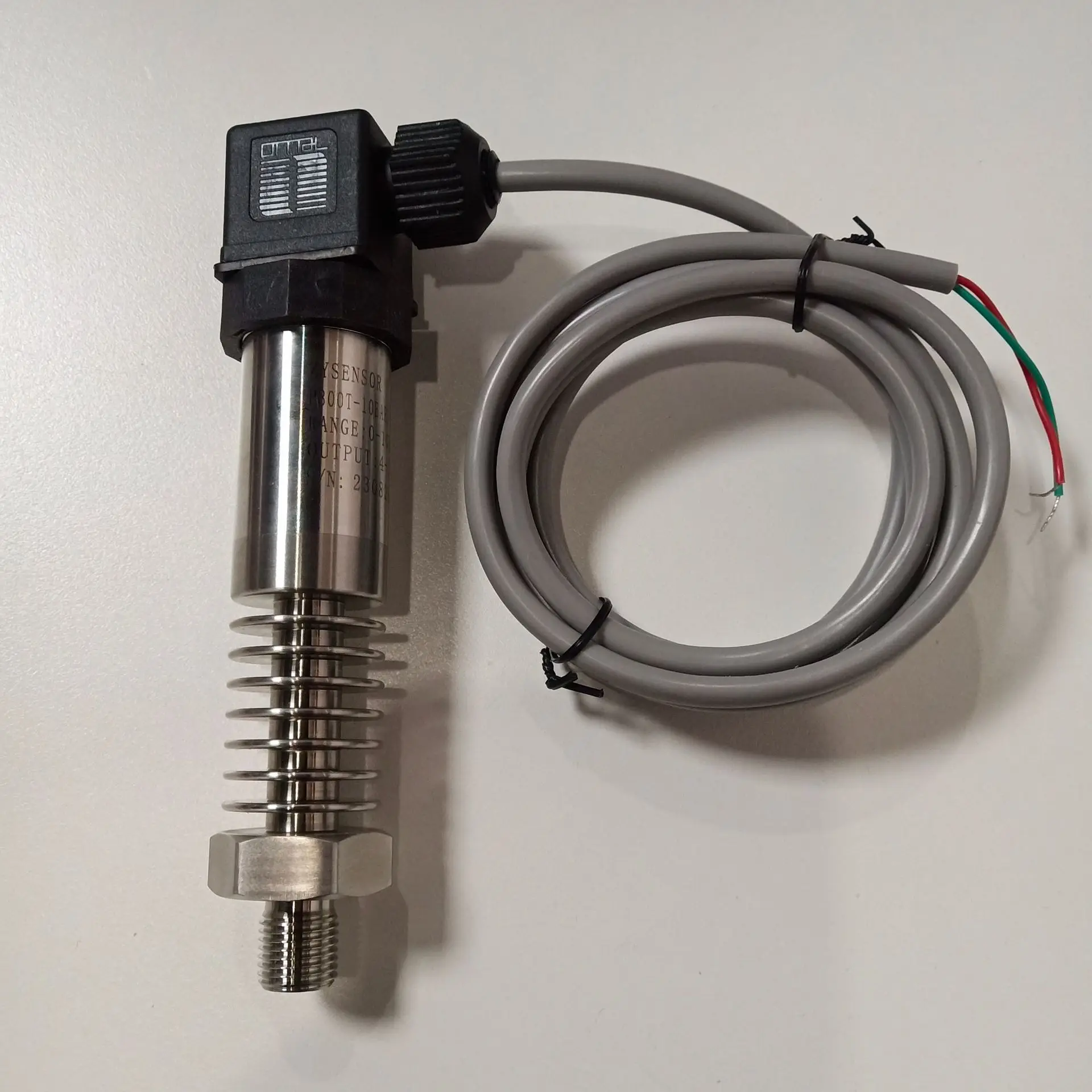 Pressure sensor 0-10BAR 4-20MA G1/4 thread, high temperature type plus 7 heat sinks