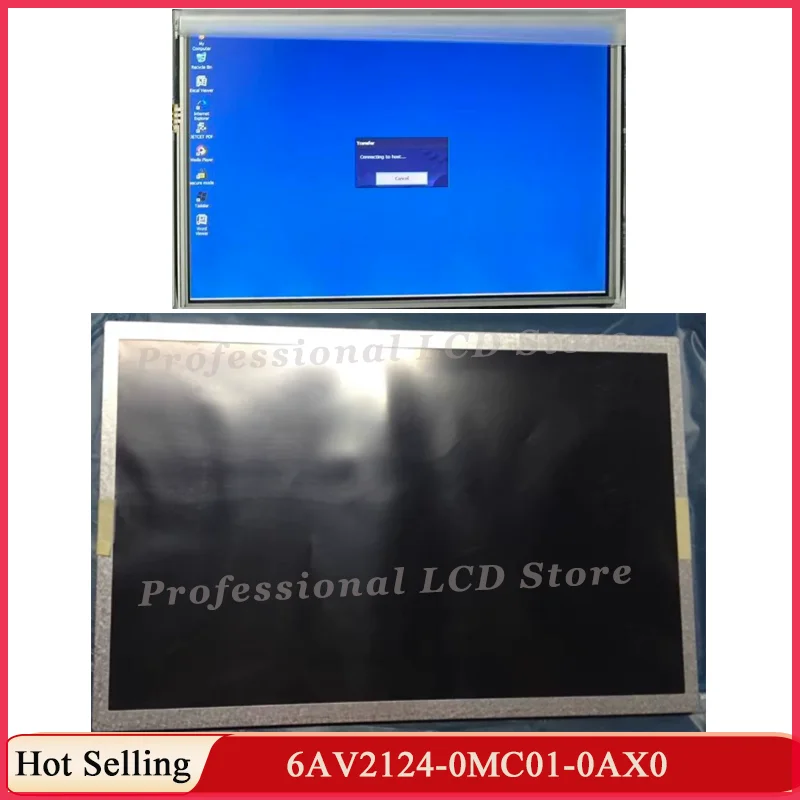 Original New LCD For TP1200 LCD Display Screen Panel 6AV2124-0MC01-0AX0 6AV2 124-0MC01-0AX0 TP1200  LCD Replacment