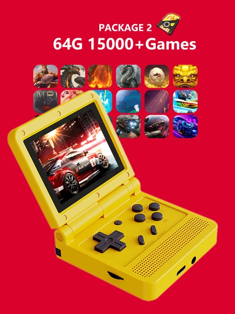 Imagem -02 - Handheld Game Console Bolso Flip 3.0 Ips Sistema de Código Aberto Emuladores para gb Gba fc gg ps Cps Arcade 13 Plataformas de Jogos Novo V90