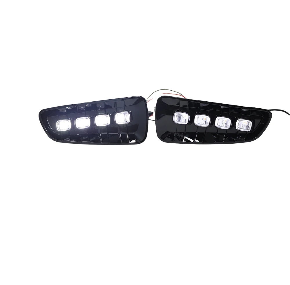 Luces LED de circulación diurna con intermitente, lámpara antiniebla amarilla, DRL, para Ford Raptor SVT F150, 2009, 2010, 2011, 2012, 2013, 2014, 1 Juego