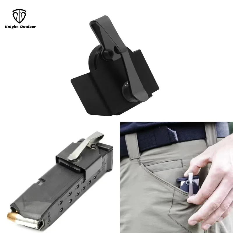 Knight-soporte magnético para cargador de bolsillo, 9mm / .40 S & W, para caza, alta resistencia, Clips estándar