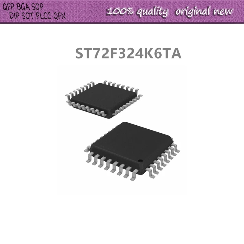 

5Pcs/Lot 72F324 ST72F324K6TA ST72F324K6T LQFP-32