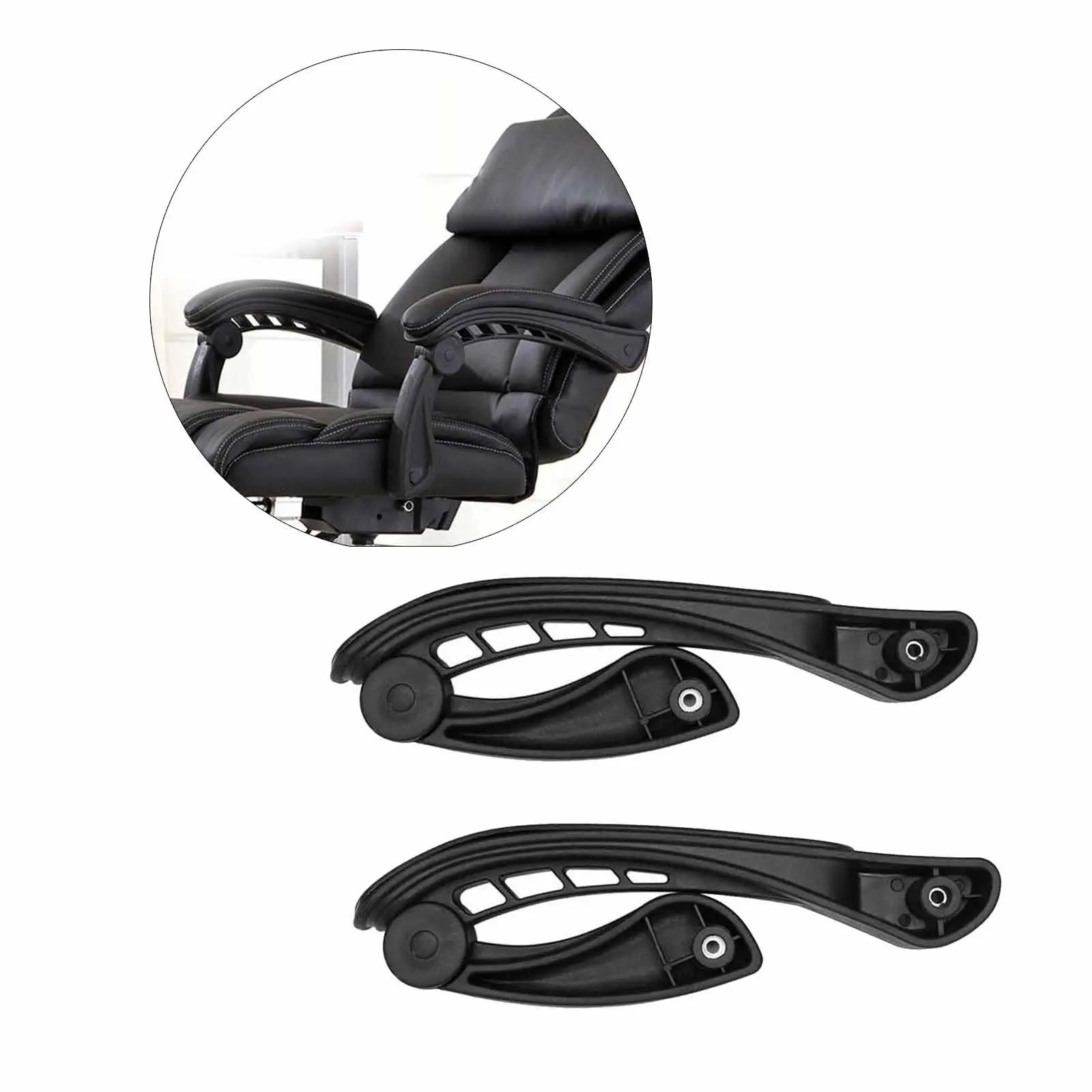 Replacement Armrest Adjustable Arms for Office Chair Swivel Chair Parts Height Lift Pad for Home Workspace