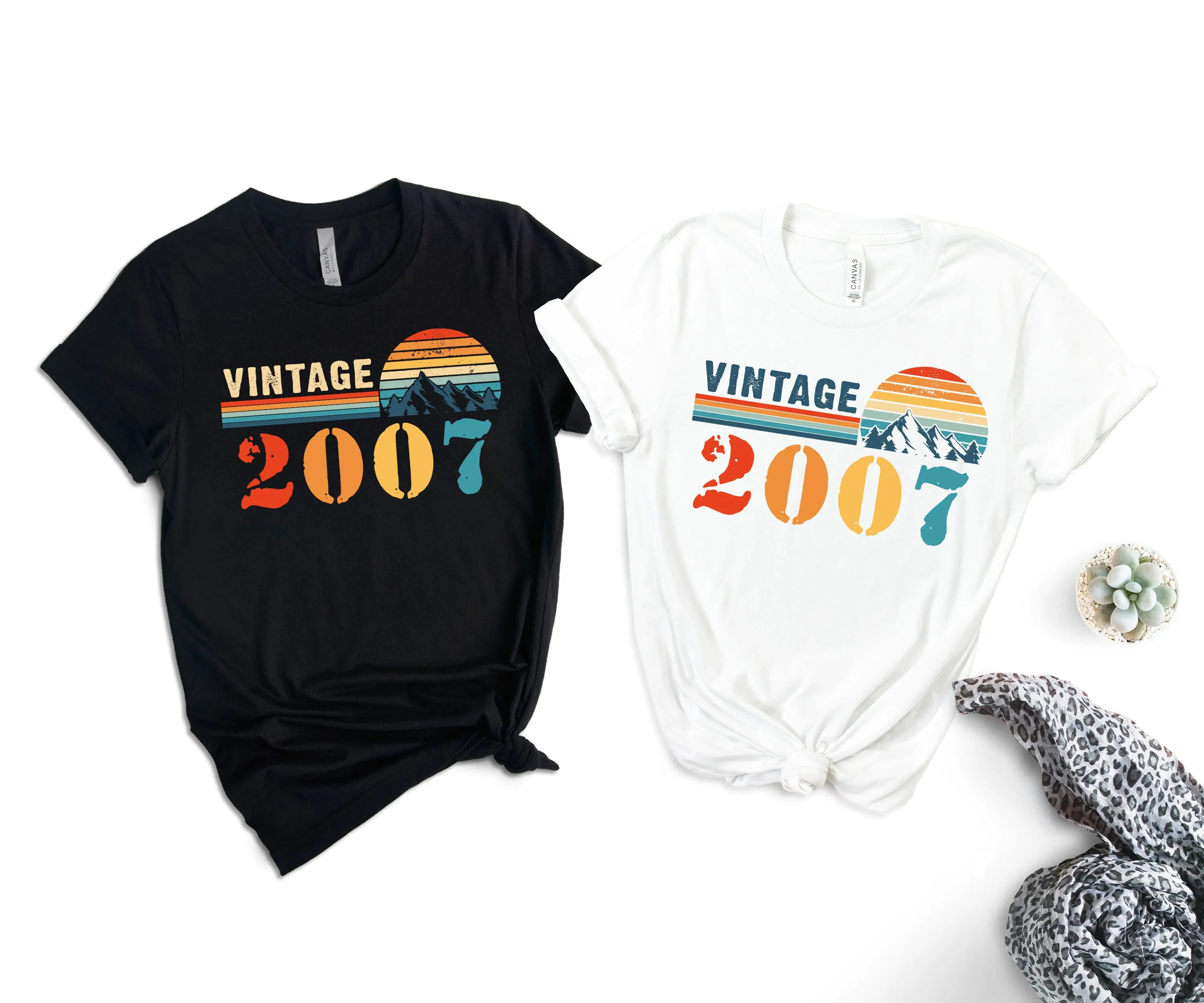 Vintage 2007 T Shirt Personalized Year 17Th Birthday Party For Friend