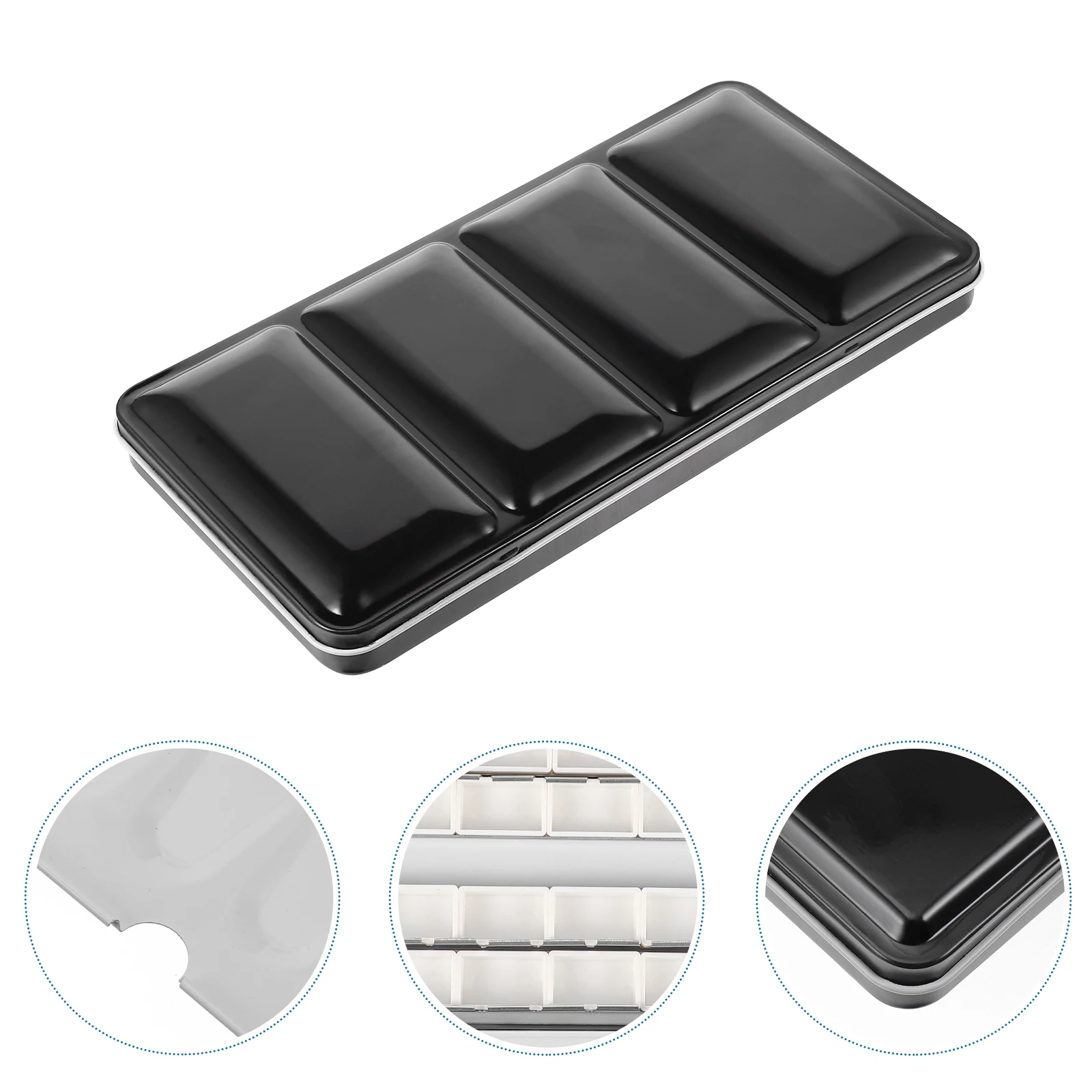 

Watercolor Paint Box Folding Tin Empty Palette Affordable Container Iron Large Paints