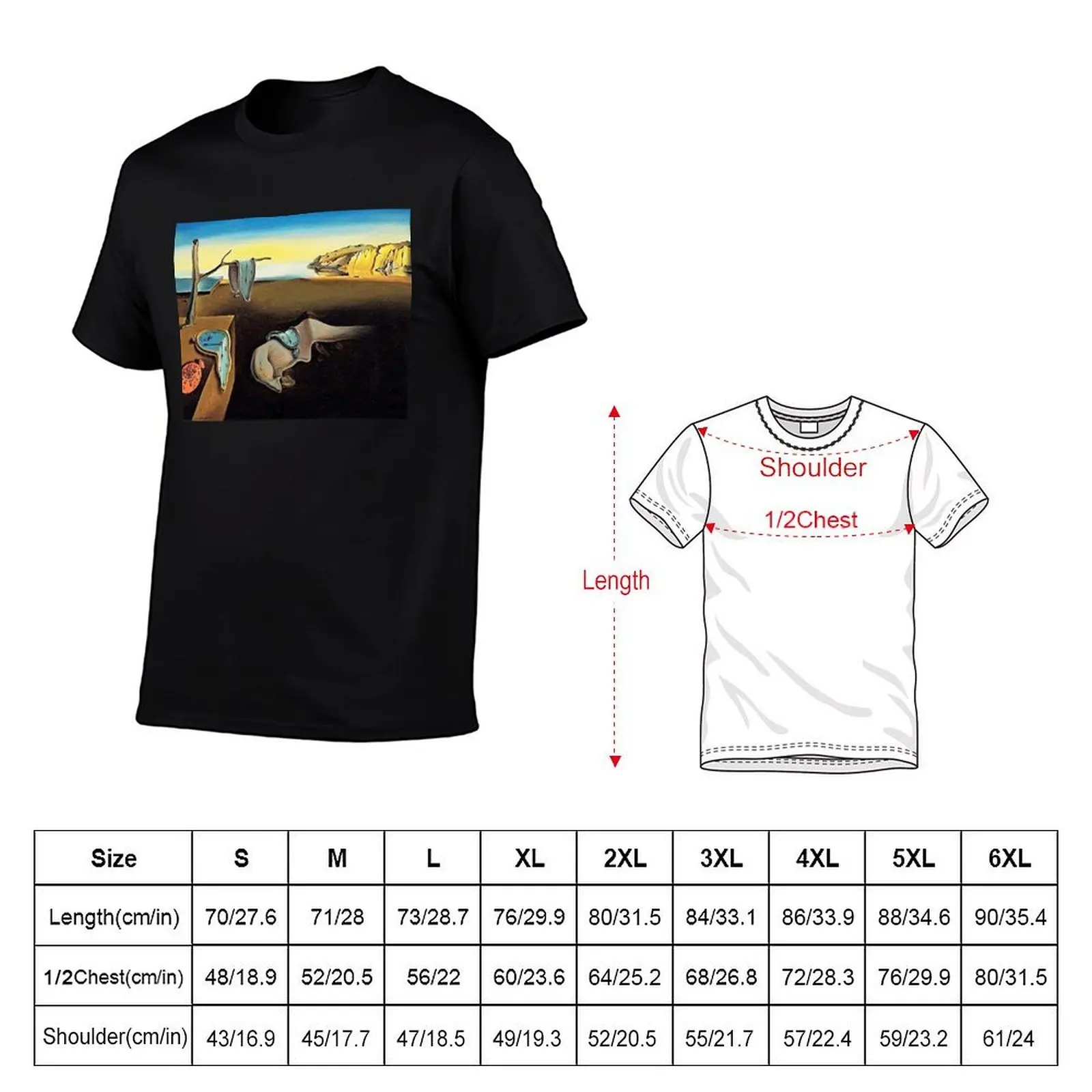 DALI, Salvador Dali, The Persistence of Memory, 1931. T-Shirt man t shirt heavy cotton anime tshirt T-Shirt
