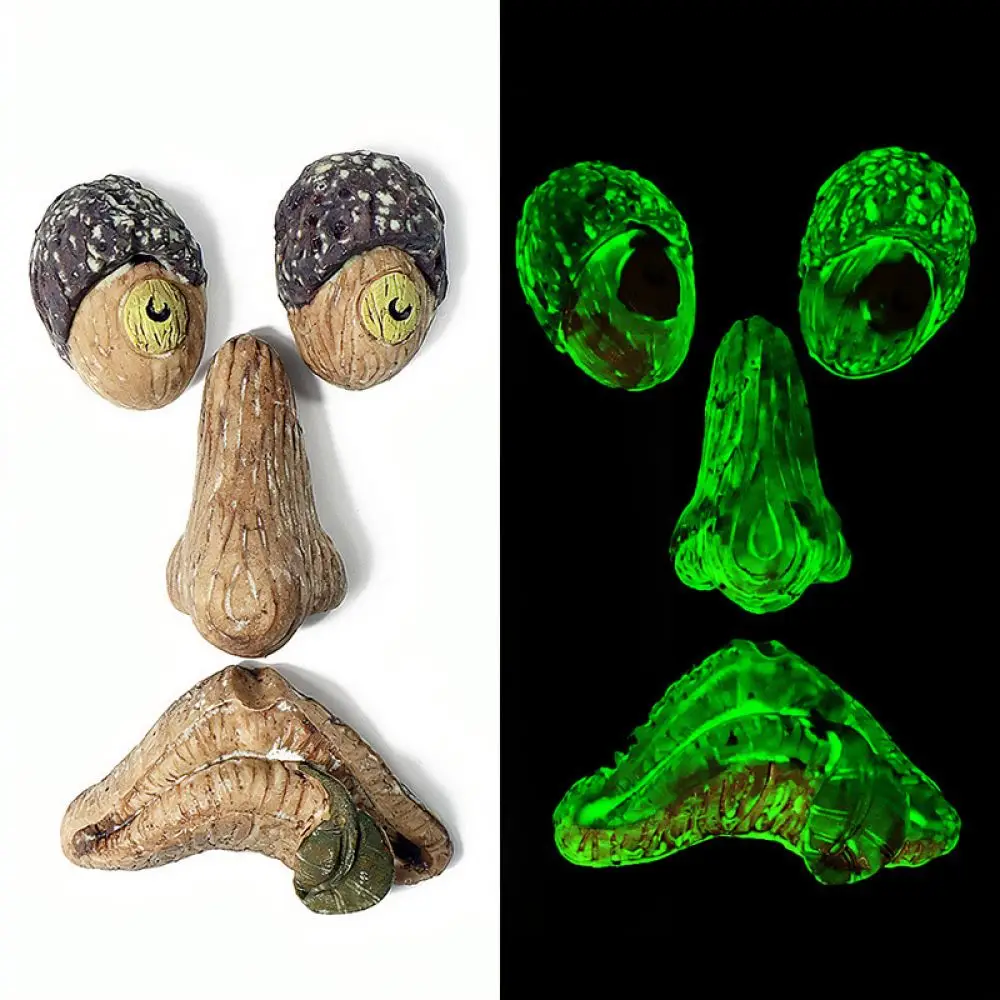 Creative Resin Tree Face Garden Art Sculpture Outdoor Decorative Ornament Unique Bark Features For Backyard Displays