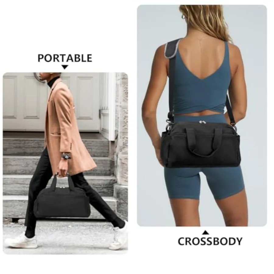 14 inch Small Gym Bag for Women and Men, Mini Duffel Bag for Travel Sports Lightweight Carry On Bag - Image 4