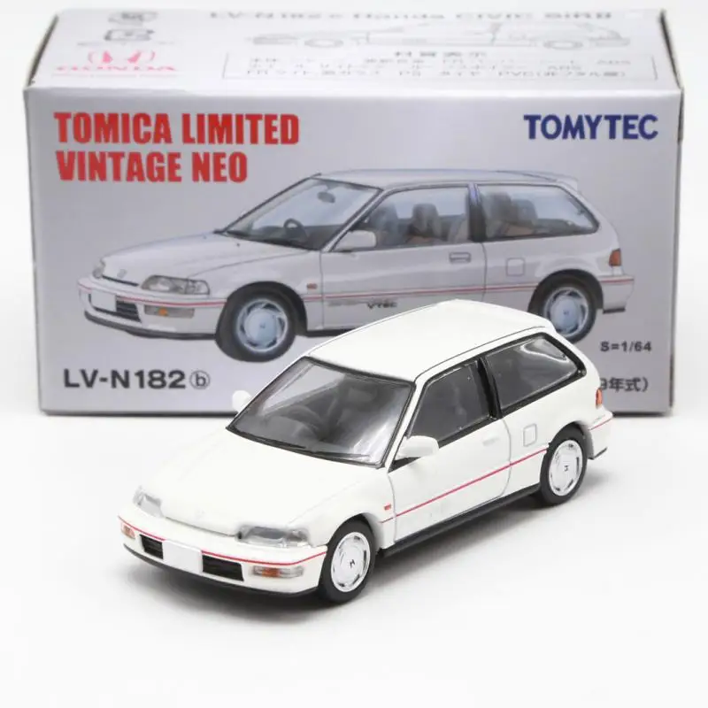 TOMY TOMYTEC TLV 1:64 N182b Honda Civic SiR-II Die-cast alloy car model collection display gifts