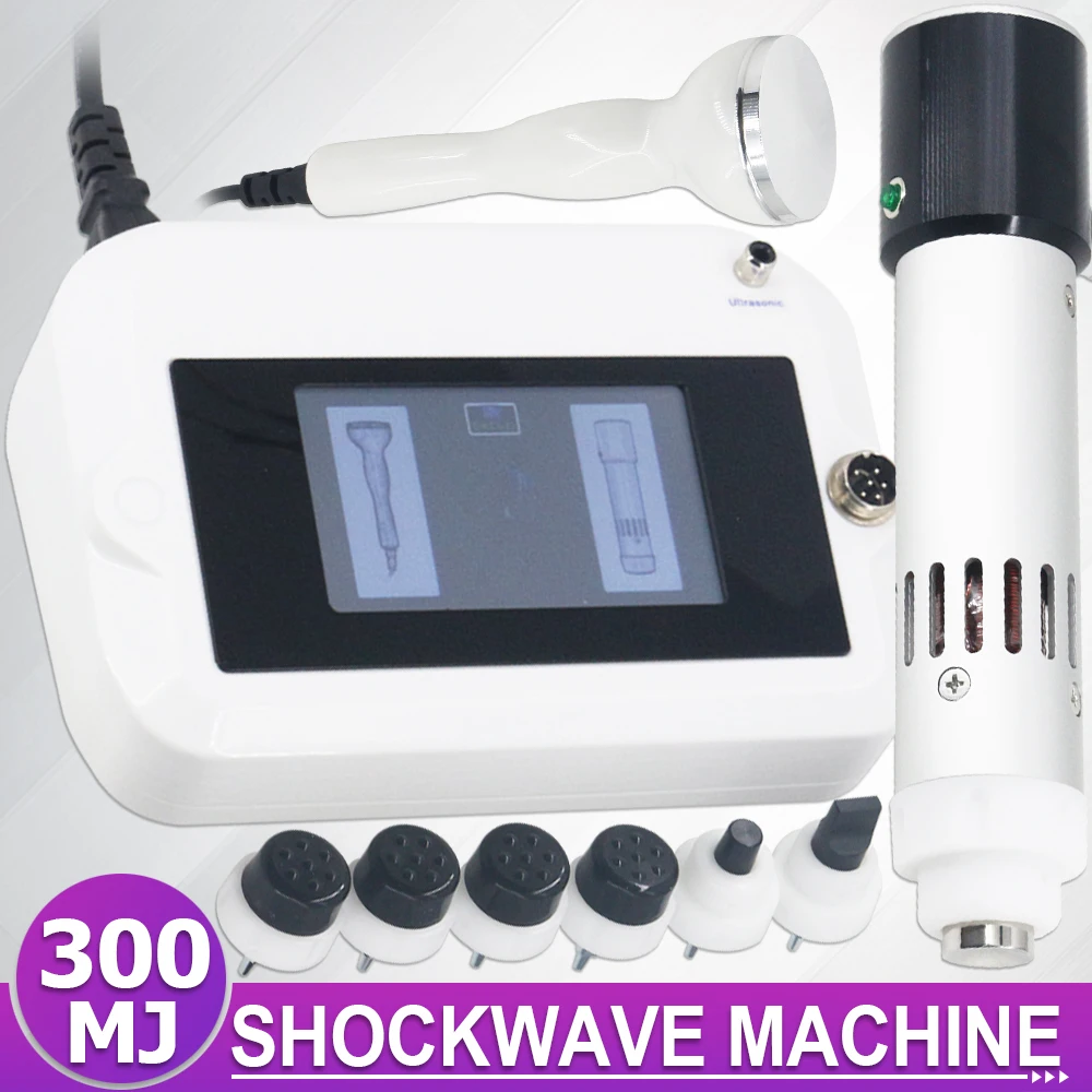 300MJ Shockwave Therapy Machine New Handle For Effective ED Treatment Ultrasonic Shock Wave Massager Ankle Pain Relief Massage