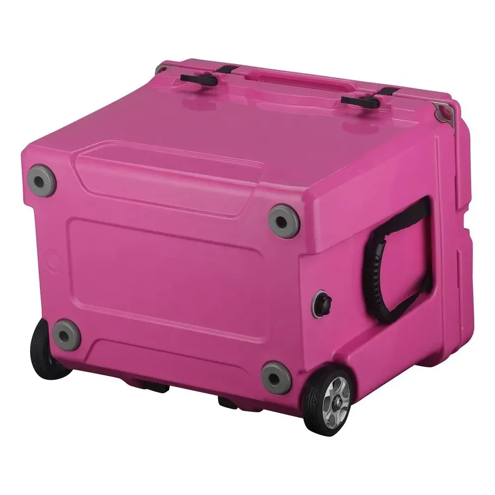 Rotomolded freezer campismo com rodas e alça retrátil, 45qt