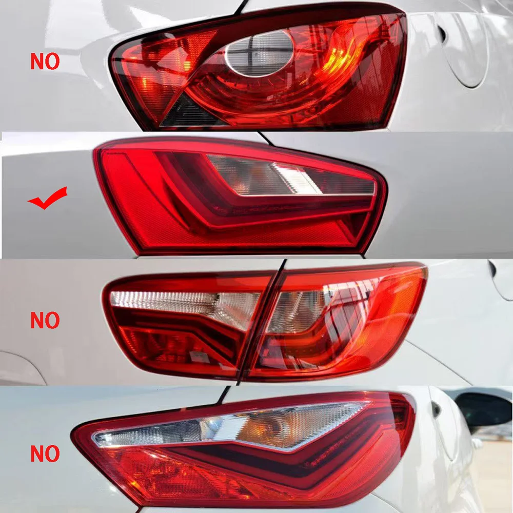 Car Accessories Tail Lamp Cover 2013-2017 For Seat Ibiza (High Configuration) Taillight Shell Rear Brake Lights Mask Plexiglass