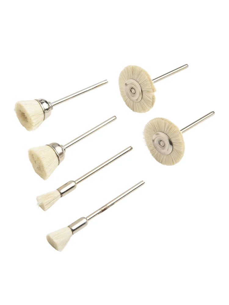 6pcs Wool Cleaning Brush Die Grinder Cup Rust Rotary Tool For Engraver Abrasive Tools Woodworking Polishing Grinding Head