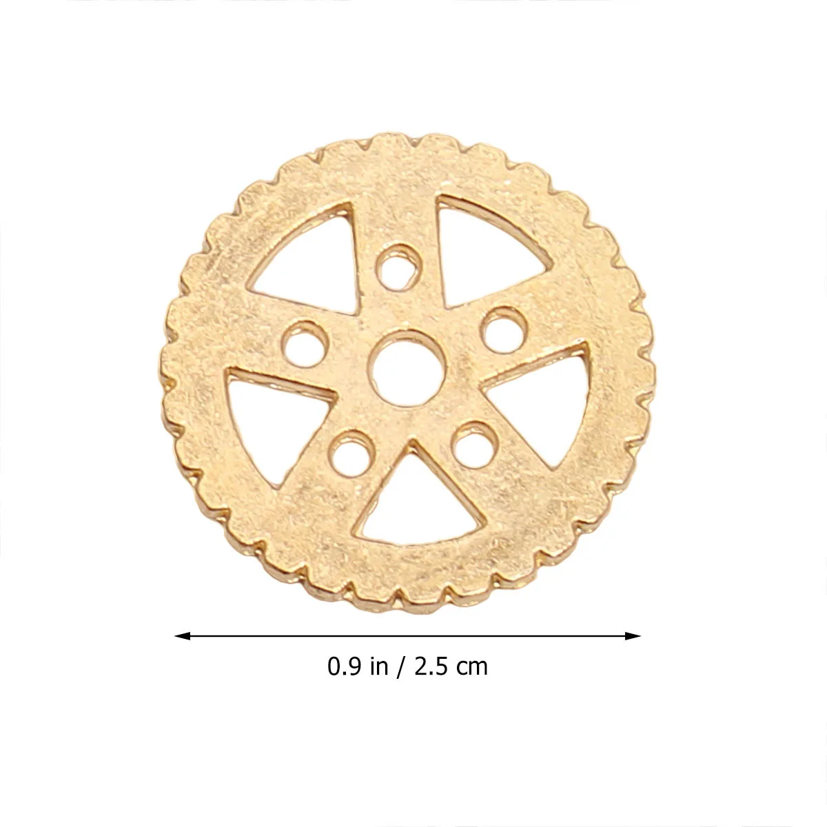 

1Pack Steampunk Gear Mechanical Accessory DIY Alloy Gear Pendant Golden 100g Durable Premium Material Reliable Coloring