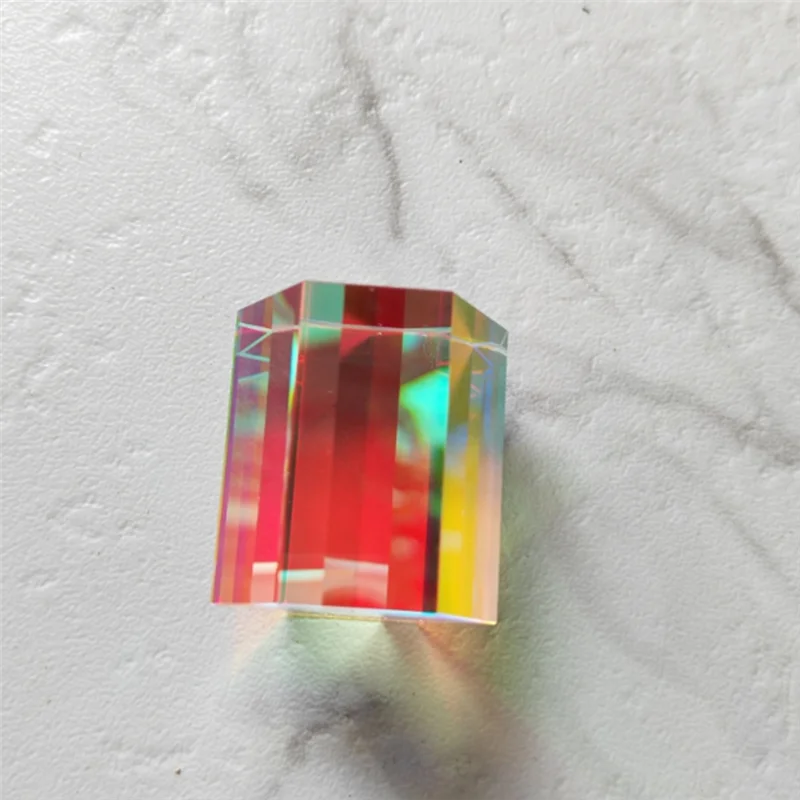 VOFUN-1,2-дюймовая оптическая дисперсионная призма RGB X-Cube для обучения физике Радужная призма Кристаллический куб Призма Реквизит для фотосъемки